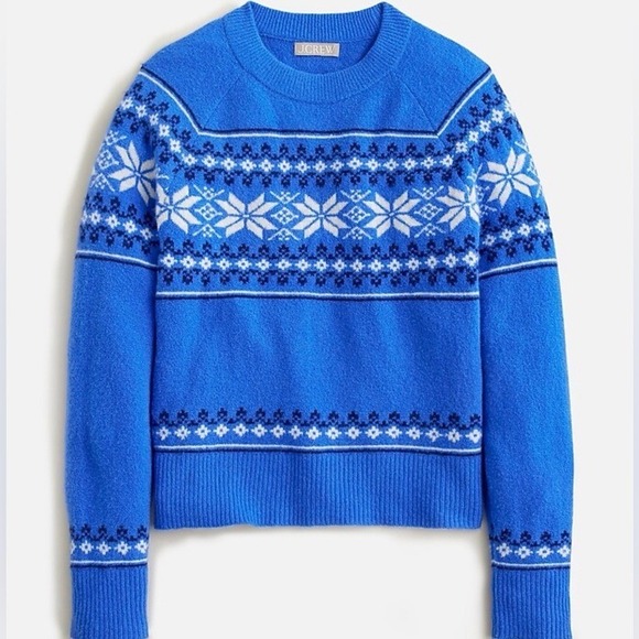 J. Crew Fair Isle crewneck sweater in Supersoft yarn Size M - Picture 2 of 6